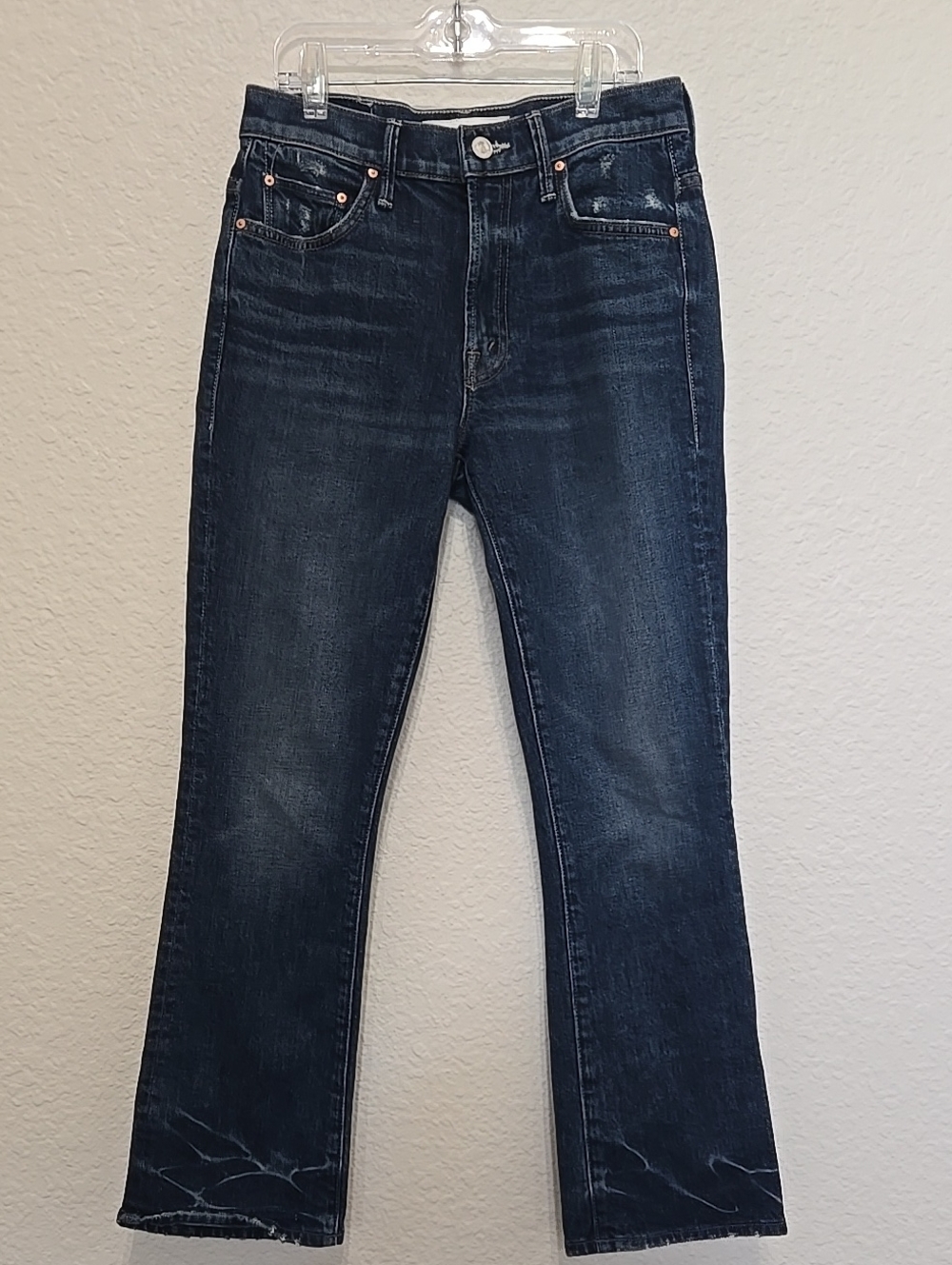 MOTHER SUPERIOR The Insider Ankle Mile Hige Straight Cropped Jeans